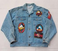 迪士尼 Disney Mickey 米奇 米老鼠 貼布 古著 丹寧 牛仔外套 夾克
