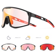 KAPVOE Color Photochromic Cycling Glasses Mens Mountain Bike Goggles Womens Road Cycling Glasses UV4