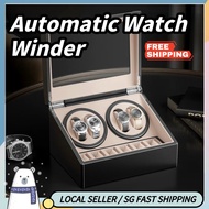 SG Stock Technology Automatic Watch Winder 4+6 Automatic Watch Winder Storage Display Box Luxury Watch Winder Case for Lady and Man Watches