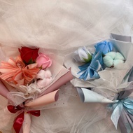 MIX MONEY FLOWER BOUQUET | 香皂花钱花 Bouquet Duit Bunga Sabun Wrapping Bouquet Cotton Flower Soap Rose Flower