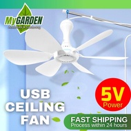 6 Blade 5V USB Ceiling Ceiling Fan Mini Fans Mini Fans Air Conditioner Cooler Kipas Syiling 吊扇