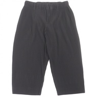 成色極佳的HOMME PLISSE ISSEY MIYAKE MIYAKE 七分褶襉錐形褲，炭灰色，2 碼，正品，男士