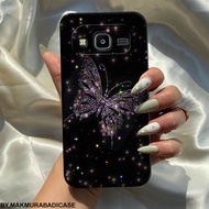 Case J7 2015 - Samsung J7 Core - Samsung J7 Duos - Softcase Handphone Samsung Butterfly Motif