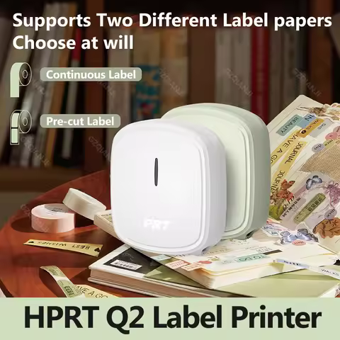 HPRT Q2 Mini Label Printer Bluetooth Wireless Sticker Self-adhesive Print Maker Tag Price Logo Barco