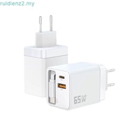 65W GaN Fast Charger with Built-in Retractable Cable | 40W PD, 27W QC | Fast Charging for iPhone, iP