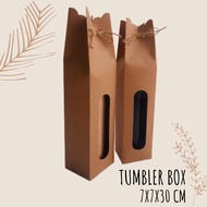 Tumbler Box Kraft Bottle Box Tumbler Souvenir Box 7x30cm | 7x35cm