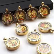 Titanium Steel.Three-Dimensional Small Thangka Double-Sided Eight Guardian Thangka Pendant Mobile Ph