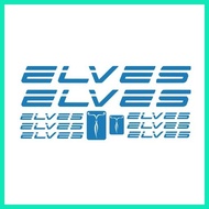 ⊙ ◪ elves bicycle frame design set decals stickers