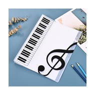 Nota Lembaran Piano Musik/Populer Music Score A4 Tempat File Map Dokumen Booklet - 40 Sheets