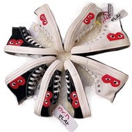 [Ada Stok] CDG PLAY x Converse 1970s All-Star Kasut Sneakers Wanita Lelaki Kasut Klasik Atasan Renda
