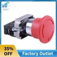 22mm NC Red Mushroom Emergency Stop Push Button Switch 600V 10A ZB2-BE102C XB2-BS542X1