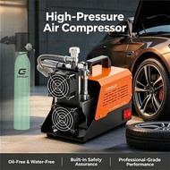 GOYOJO AC-2 PCP Air Compressor, 4500Psi/30Mpa Portable Oil-Free Pump