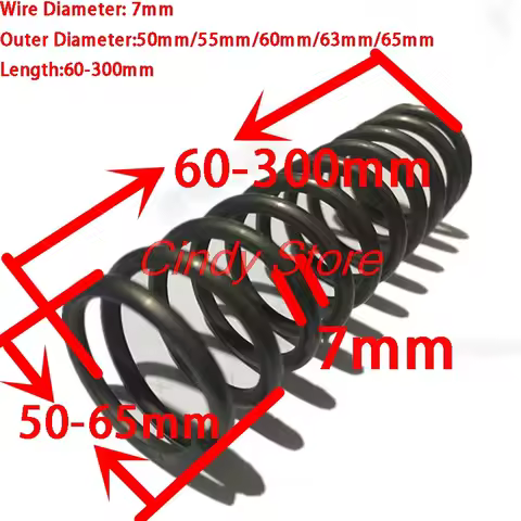 1PCS Heavy Duty Big Large Shock Absorbers Compression Spring Pressure Spring,7mm Wire Dia*50/55/60/6