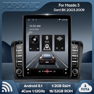 TopSonic Android 4Core IPS 9.7inch Vertical Screen Car Radio Audio Video Stereo Player For Mazda 3 M