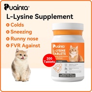 PUAINTA L-Lysine for Cat Cold Sneezing Runny Nose Against FVR Cat Supplement Booster Immune System