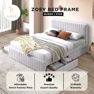 Bed Frame Queen & King Drawers Modern | Pull Out Bed Luxe