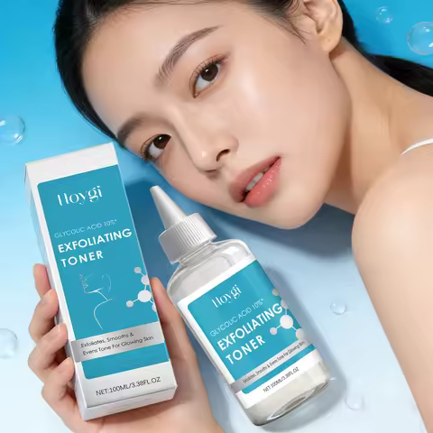 Glycolic Acid 10% Toner Clarifying Dead Skin Removal Even Skin Tone Exfoliation Anti Acne Nourishing
