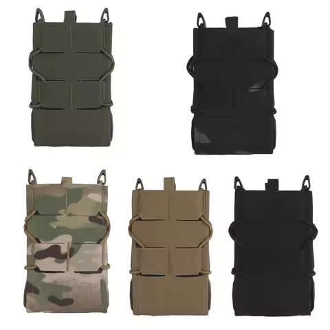 Tiger Full Size V2 7.62/5.56 Magazine Pouch Tactical Molle Tool Pouch Flashlight Knife Pen Funtional
