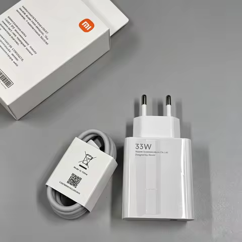 Xiaomi Original 33W Turbo Charger Fast EU US Charge Adapter USB Type C Cable For Xiaomi Redmi Mode