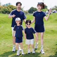 2025 Summer Parent-Child Wear Korean Version Sports Leisure Couple Wear Mother-Daughter