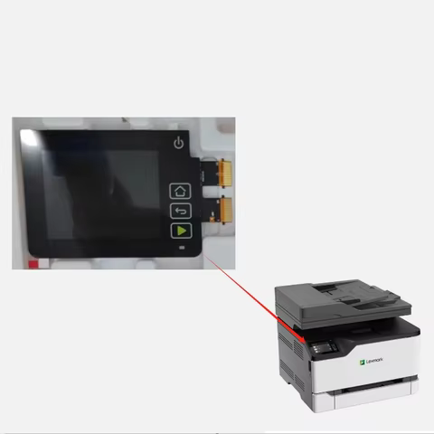 Display For lexmark CX331 CX439 MX431 Impressora LCD With Touch panel Digitizer Assembly
