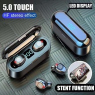 【Worth-Buy】 Tws F9 Wireless Headphone Sport Bluetooth Earphone Touch Mini Earbuds Stereo Bass Headset With 2000mah Charging Case Power Bank