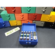3 in 1 battery box, 6 AA tablets + 8 AAA tablets + 2 9V tablets - KST 3D