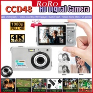 【Ready Stock 24H】The new student party ccd48 megapixel retro HD digital camera can be i Brand ccd48 