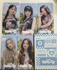 idle演唱會場週 票根 I am free-ty  I-dol