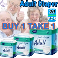 Japan Adult Diaper Pants Tape Diaper Breathable Absorbent Adult Premium Pants 20PCS