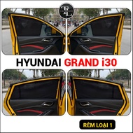 Magnetic curtain type 1 for Hyundai i30, Set of 4 standard car form panels, Anti-UV -