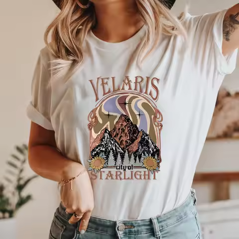 2026 ACOTAR Velaris T-shirt SJM Tee City of Starlight Shirts A Court of Thorn and Roses Tshirt Illyr
