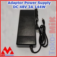 DC ADAPTOR 48V 3A POWER SUPPLY 48VDC 48 VDC 3 AMPERE 144W