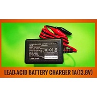 [READY STOCK] 12V BATTERY CHARGER 13.8V 1A FOR  SEAL LEAD-ACID RECHARGEABLE BATTERY 12V 7AH