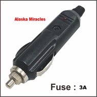 Car Lighter Plug Male Socket Car Plug 3A Male Fuse
