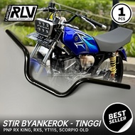 STANG STIR TINGGI RX KING RXKING HITAM BANDUNG STYLE STANG MOTOR STIR RX KING RXS YT115 MODEL MJB