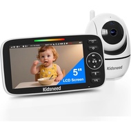 Baby Monitor with Camera and Audio – 720P Baby Camera No Wifi, 5 inch Screen,48 Hours Battery Life, 