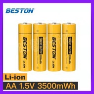 Beston - AA 恆壓1.5V 3500mWh 充電 鋰電池 2AN-92 (4粒裝) AA 5號 充電池