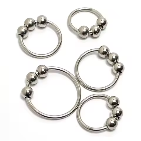 6 Sizes Metal Male Cock Ring Delay Ejaculation Glans Stimulator Adult Sexual Wellness Toys for Men P