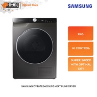Samsung DV90T8240SXFQ Heat Pump Dryer, 9KG with Ai Control & Super Speed