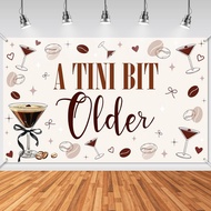 Avezano A Tini Bit Sepanduk Lebih Lama Espresso Martini Garland Hiasan Hari Lahir Berkilauan Sepandu