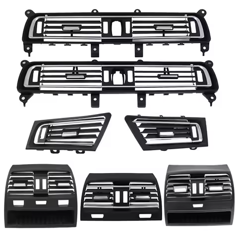 LHD Front Left Center Right Rear Air Conditioning Vent Grille Outlet Panel With Chrome For BMW 7 Ser