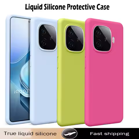 Luxury Liquid Silicone Phone Case For Vivo iQOO Z9 Turbo 5G Protective Case For Vivo iQOO Z9 Turbo S
