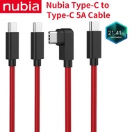 【1M 】For ZTE Nubia RedMagic 5A Type-C to Type-C Fast Charging Data Cable For Nubia Red Magic 5G Mobi