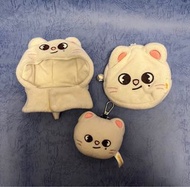 Stray kids Skzoo jiniret hyunjin 手燈套 鎖匙扣 零錢包 化妝包收納袋