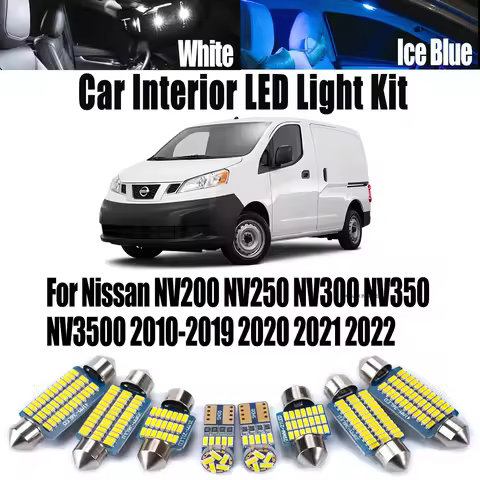 Canbus Car LED Interior Map Dome Trunk Light Number Plate Reading Bulbs Kit For Nissan NV200 NV250 N