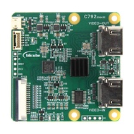 Geekworm C792 HDMI to CSI-2 converter module with HDMI loop out supports I2S audio output for Raspbe