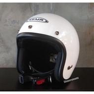 Wony Zeus Zs 385C White Glossy Retro Helmet