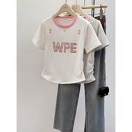 20262026Summer Women's Korean Version New Style Genuine Shoulder Slim-fit Filigree Short Embroidered