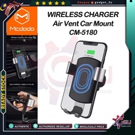 Original Mcdodo CM-5180 Qi 7.5 Watt  Air Vent Car Mount Wireless Charger, Wireless Charge Car Holder